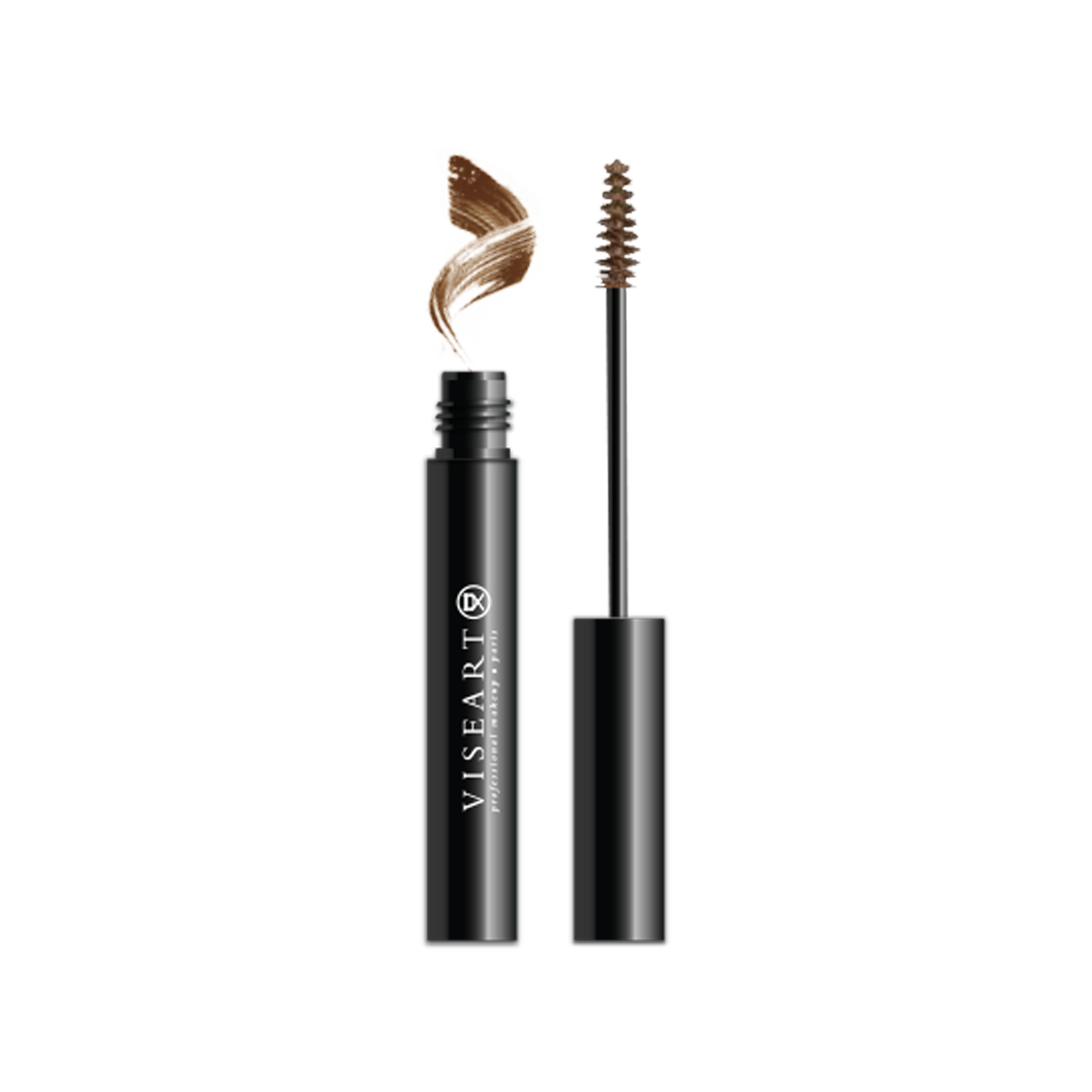 Viseart Tinted Brow Gel in ‘Medium Light’ — a soft light brown shade in a sleek tube with a precision spoolie applicator.