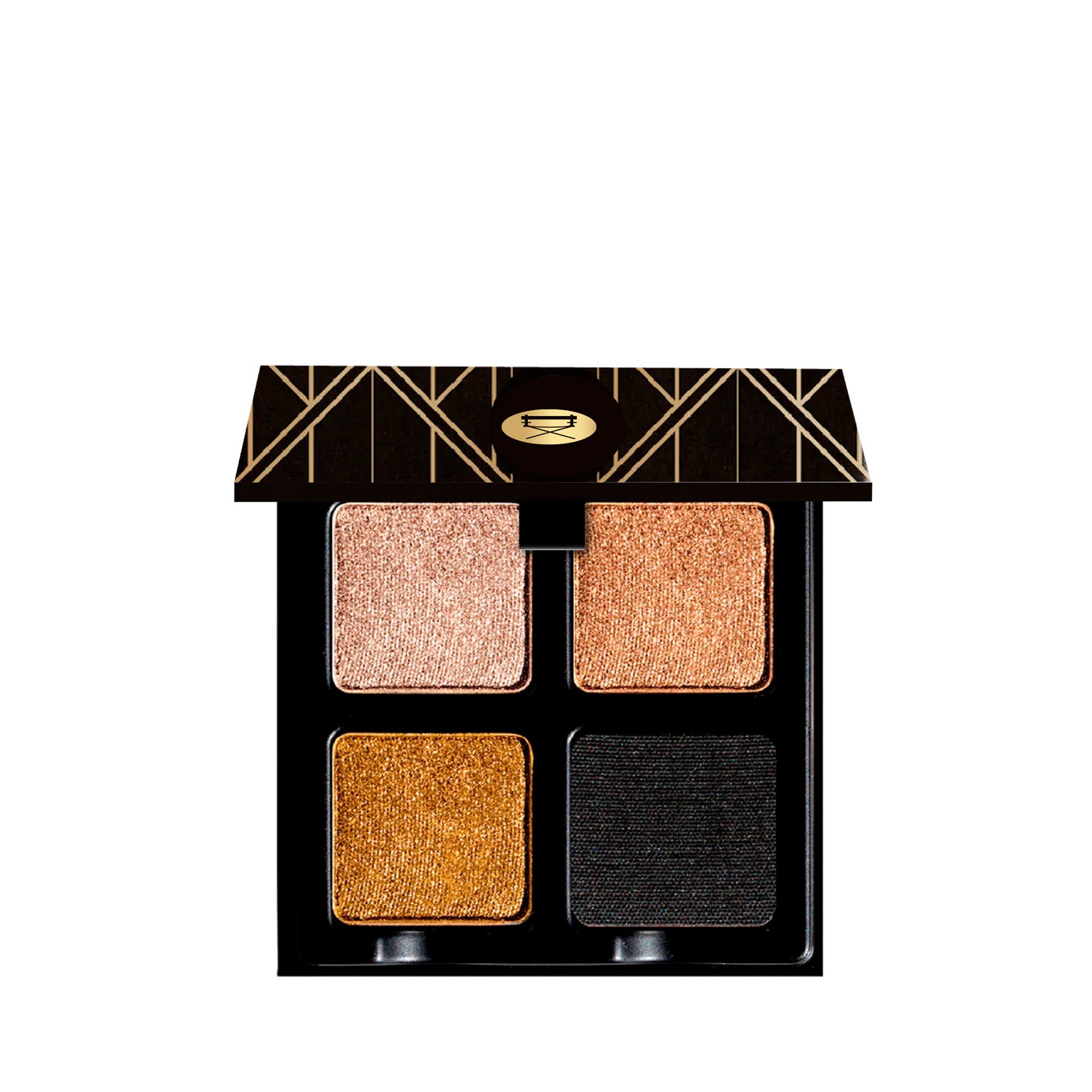Petits Fours Bullion palette with metallic gold, soft champagne shimmer, and matte black.