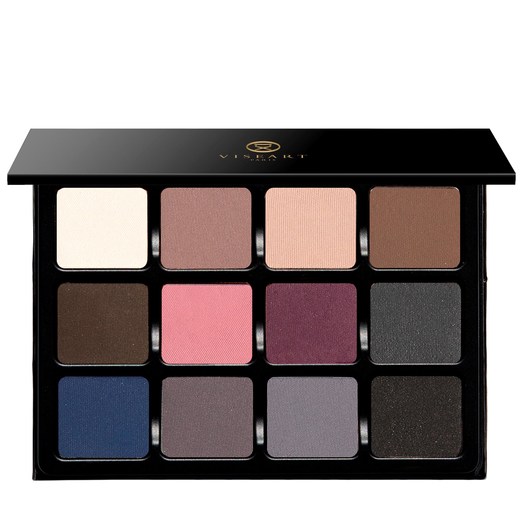 Open Cool Original VisePRO showing taupe, stone, bark, plum, and slate matte shades.