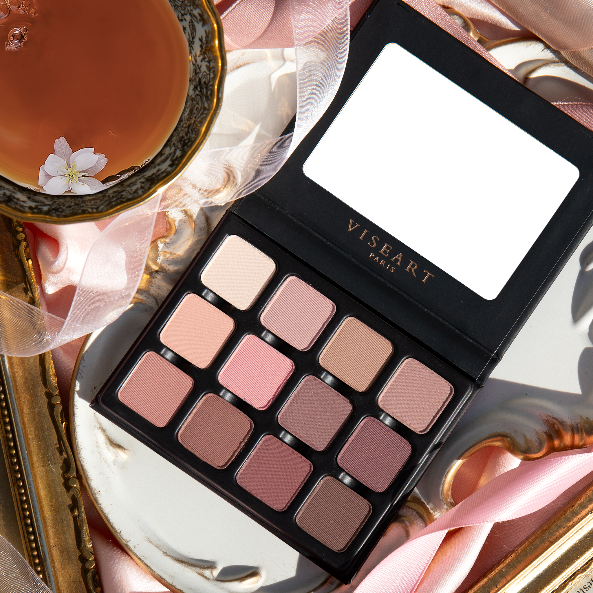 Paris Cherubine Mattes palette open display matte tones porcelain plaster rose sky