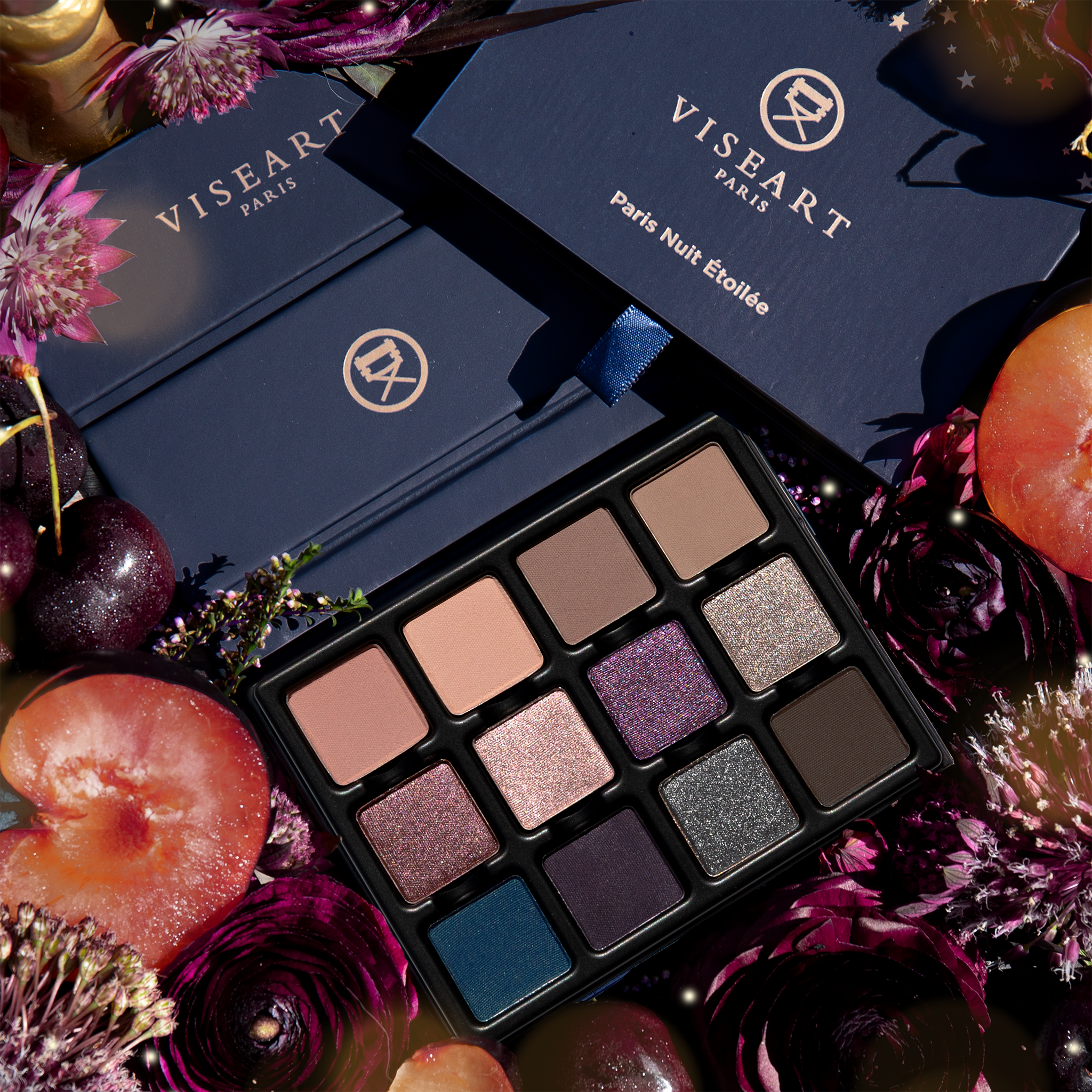 12 Matte and Shimmer Shades for Smokey Eye Looks, Pro Artist Quality, Cruelty-Free, Made in France
