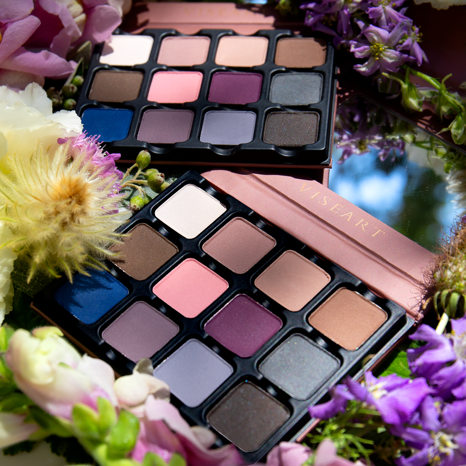 Petites Mattes Cool Original shown in a group with other cool-toned, soft glam matte palettes.