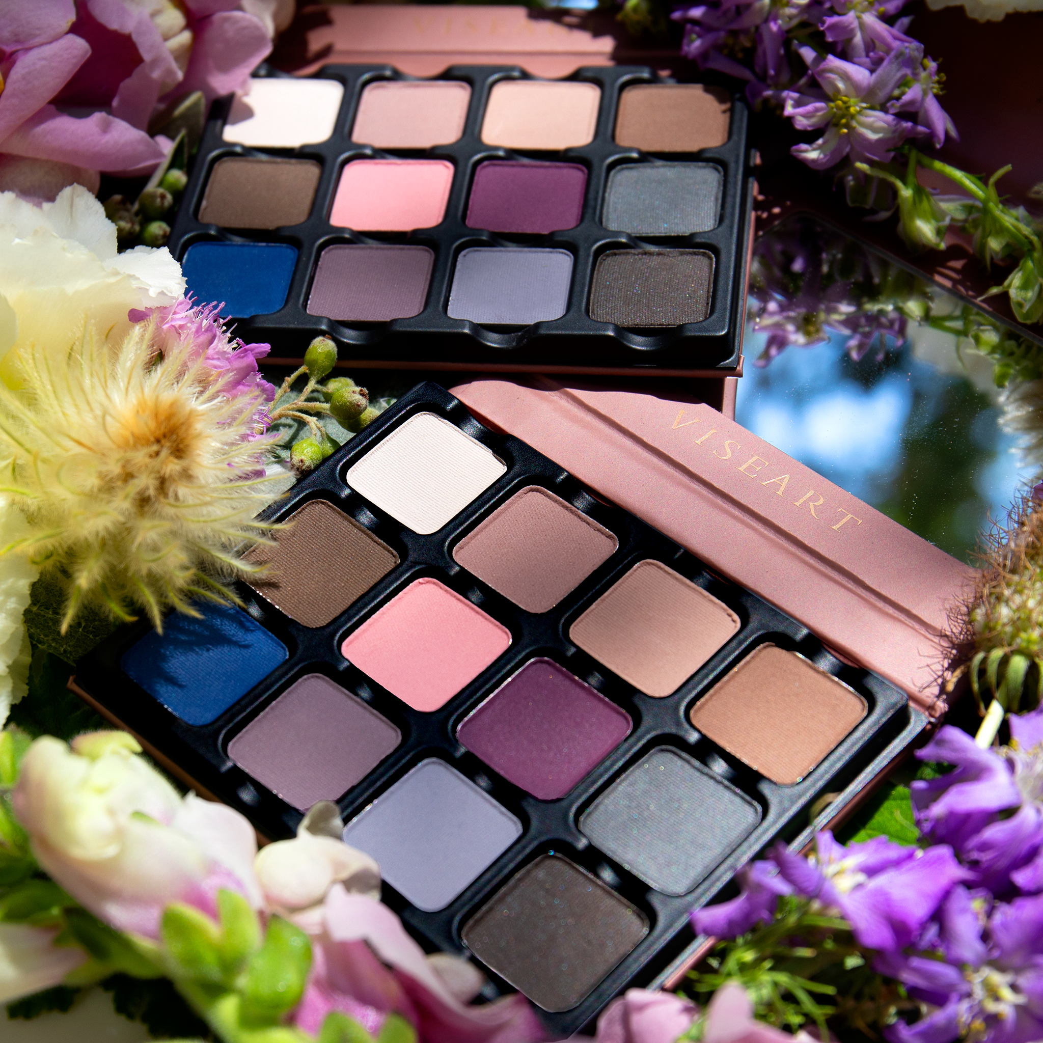 Petites Mattes Cool Original shown in a group with other cool-toned, soft glam matte palettes.