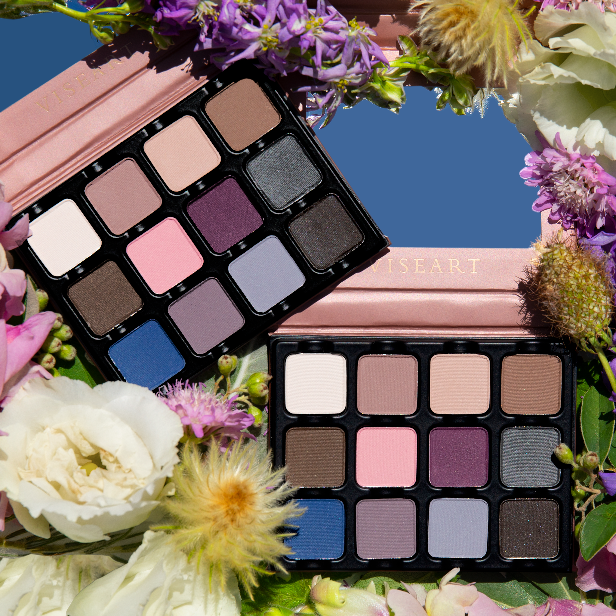 Petites Mattes Cool Original shown in a group with other cool-toned, soft glam matte palettes.