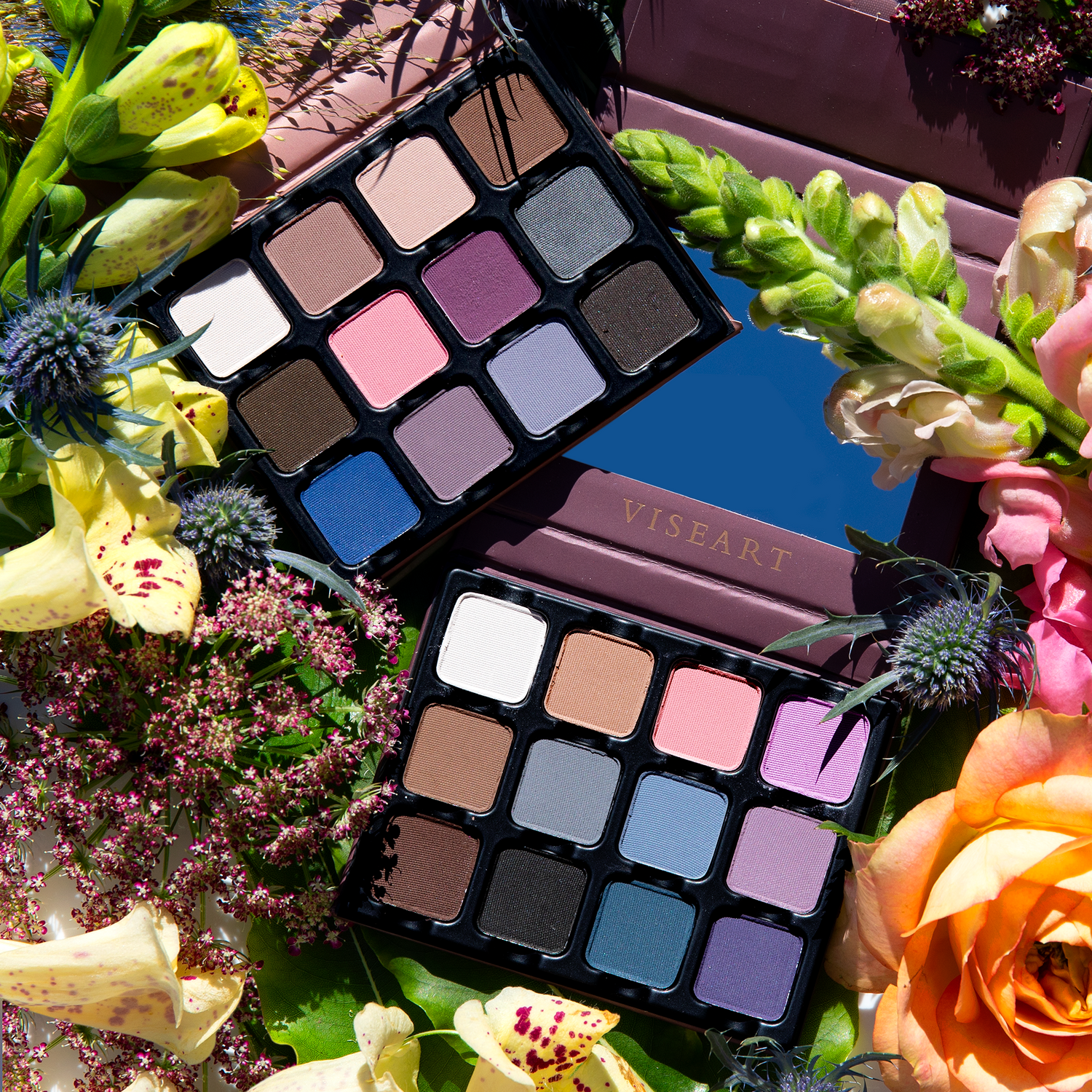 Petites Mattes Cool Original shown in a group with other cool-toned, soft glam matte palettes.