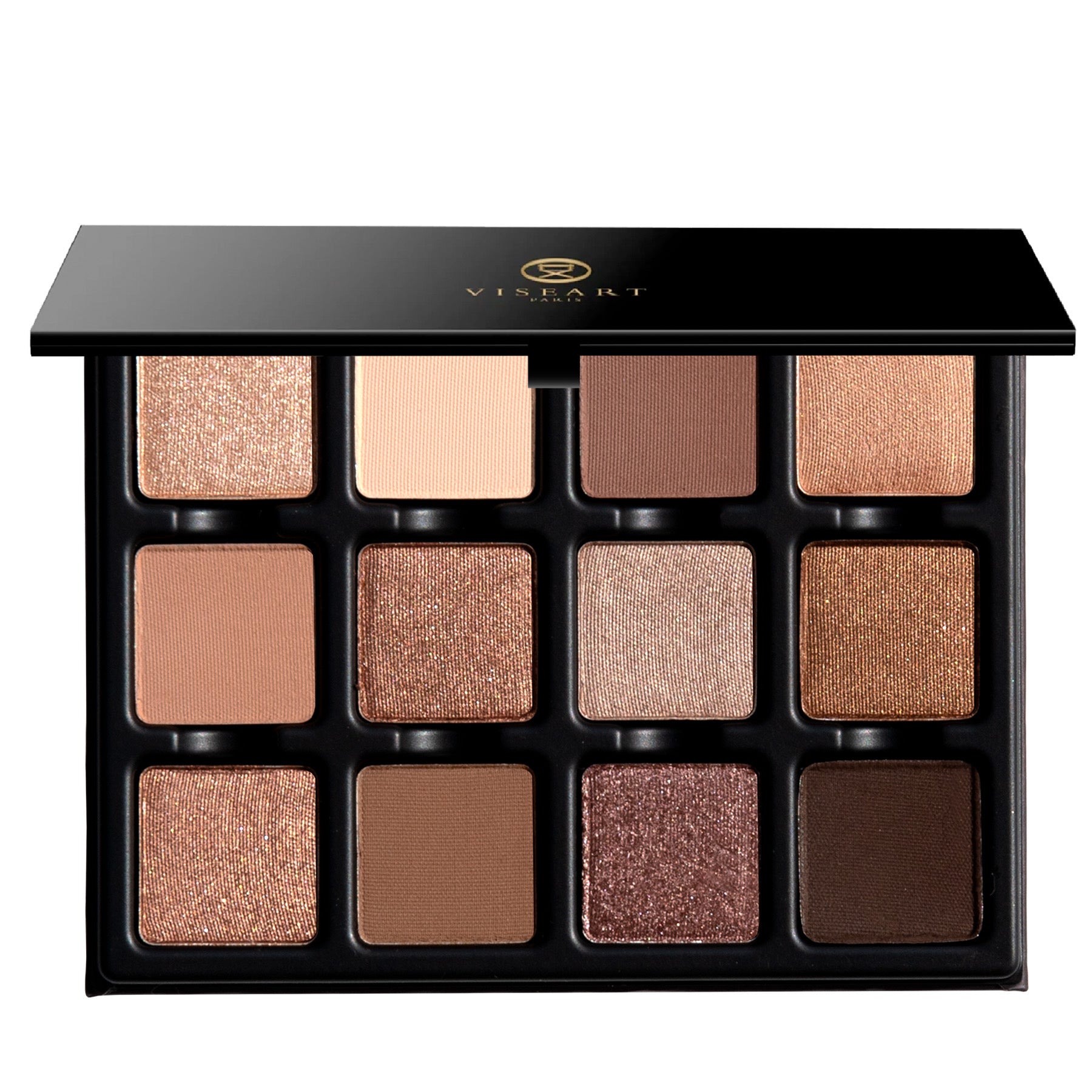 Praline Étendu palette featuring sunlit caramel, glazed copper, ripe peach, matte cocoa, buttercream shimmer