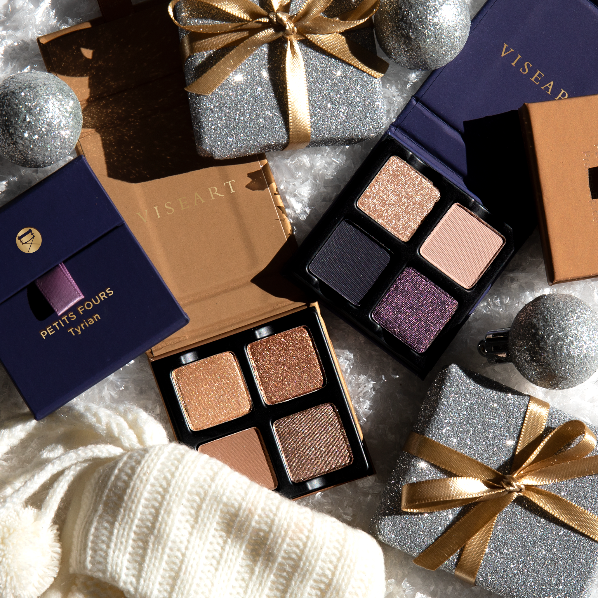 Petits Fours Tyrian with other rich jewel-toned quads from the Petits Fours collection.