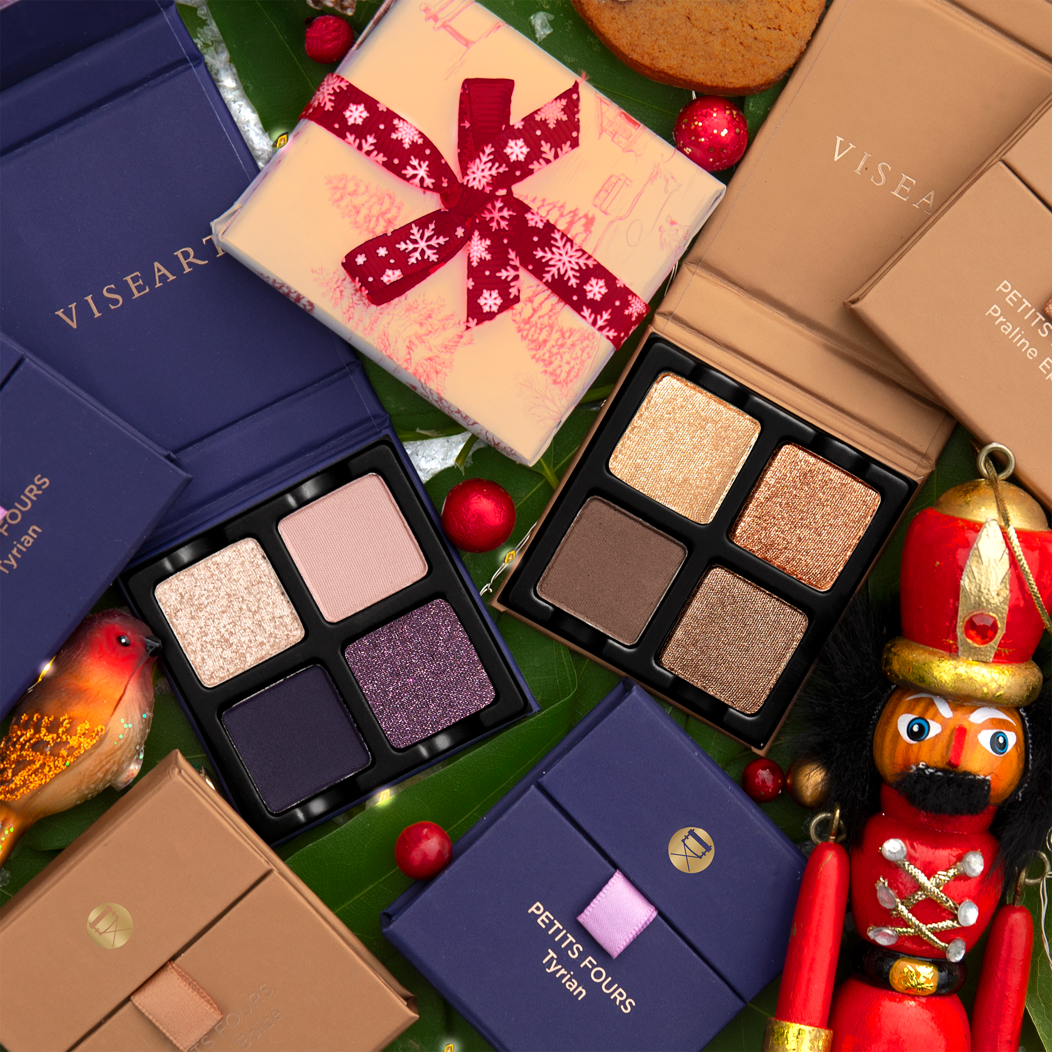 Petits Fours Tyrian with other rich jewel-toned quads from the Petits Fours collection.