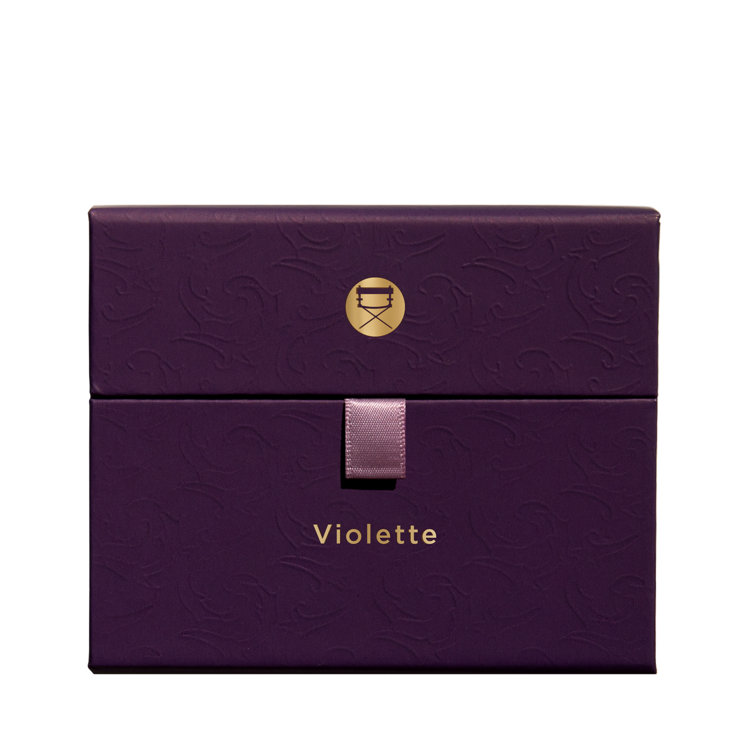 Closed Violette Étendu palette with rich purples, soft mauves, and shimmering cool tones in matte and duochrome.