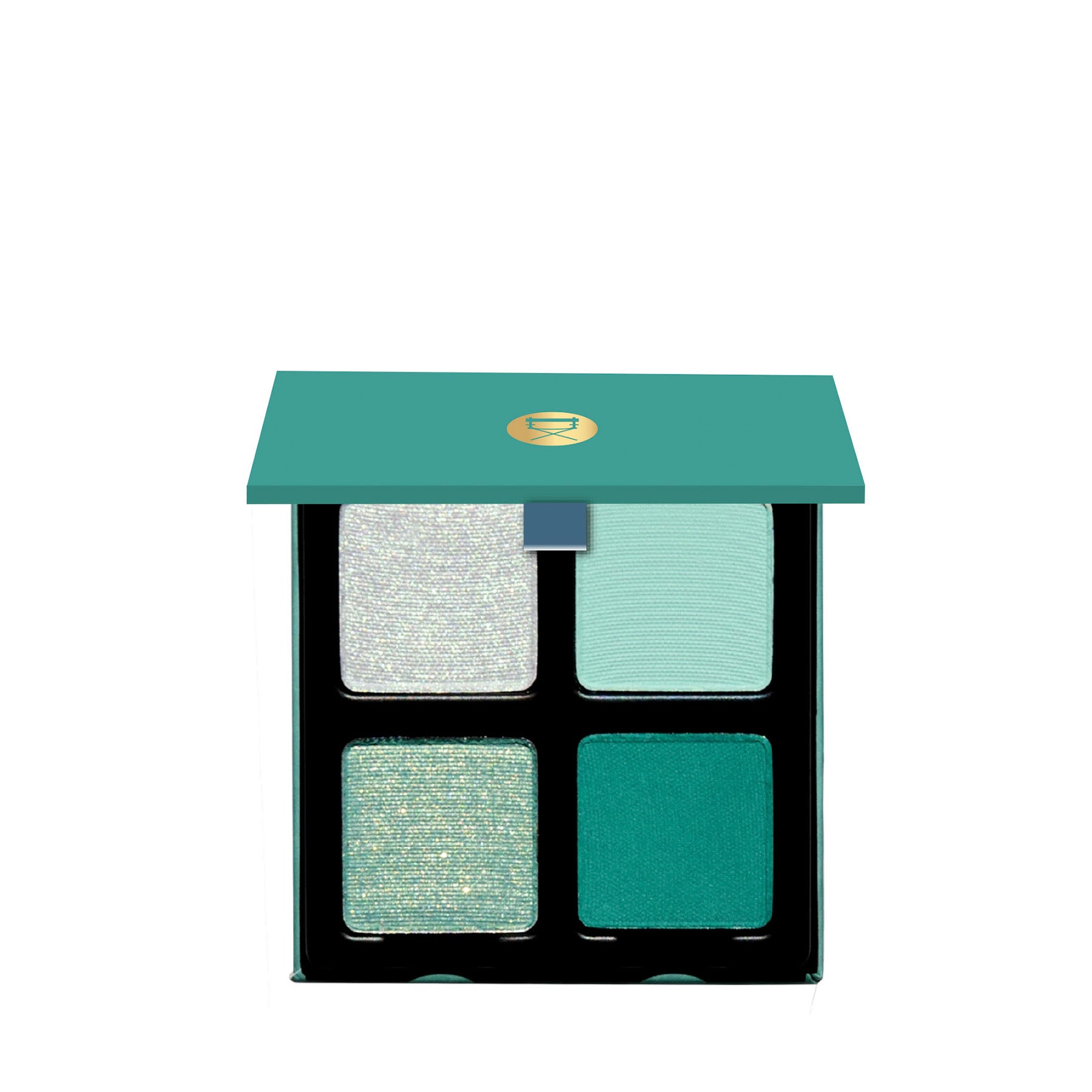 Open Water Lotus showing seafoam shimmer, pale aqua matte, and baby blue satin pastel shades.