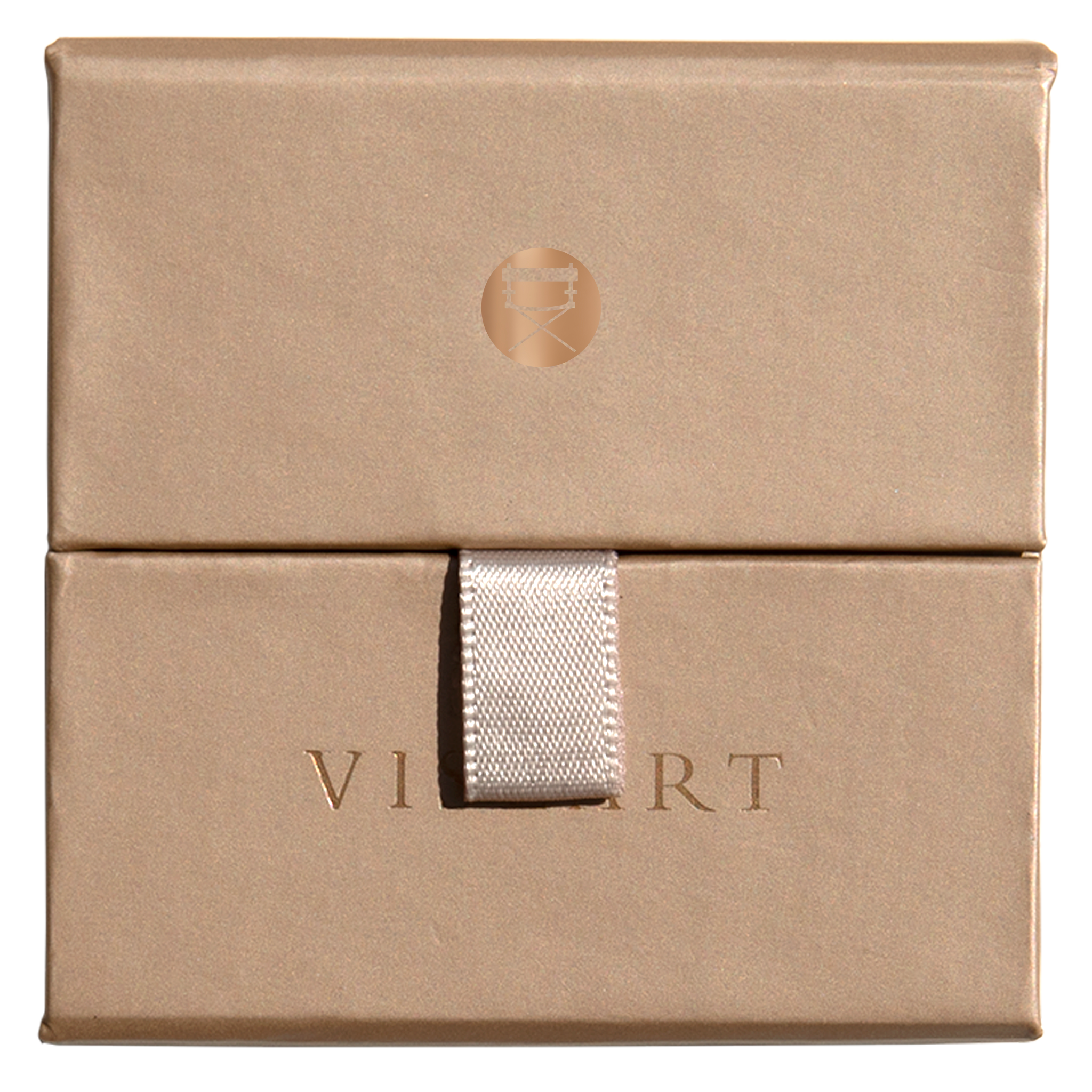 Viseart Chouysa Blush Duo closed, rich orange and terracotta matte powder shades within.