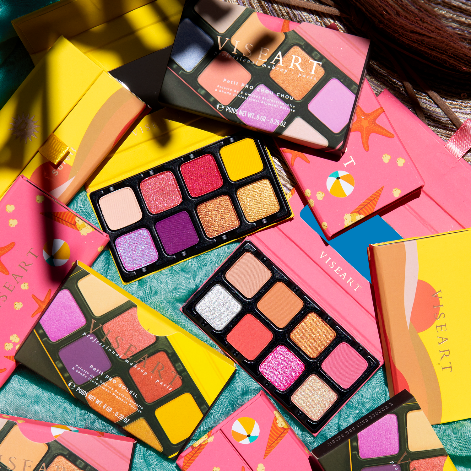 Petit Pro Soleil palette in a group image with other colorful Petit Pro editions.