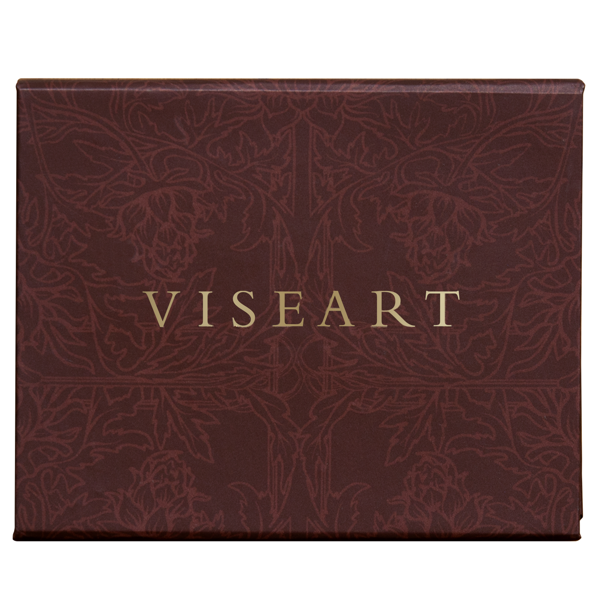 Closed palette featuring taupe, espresso, and golden sand tones in matte, shimmer, and satin finishes for soft sculpt.