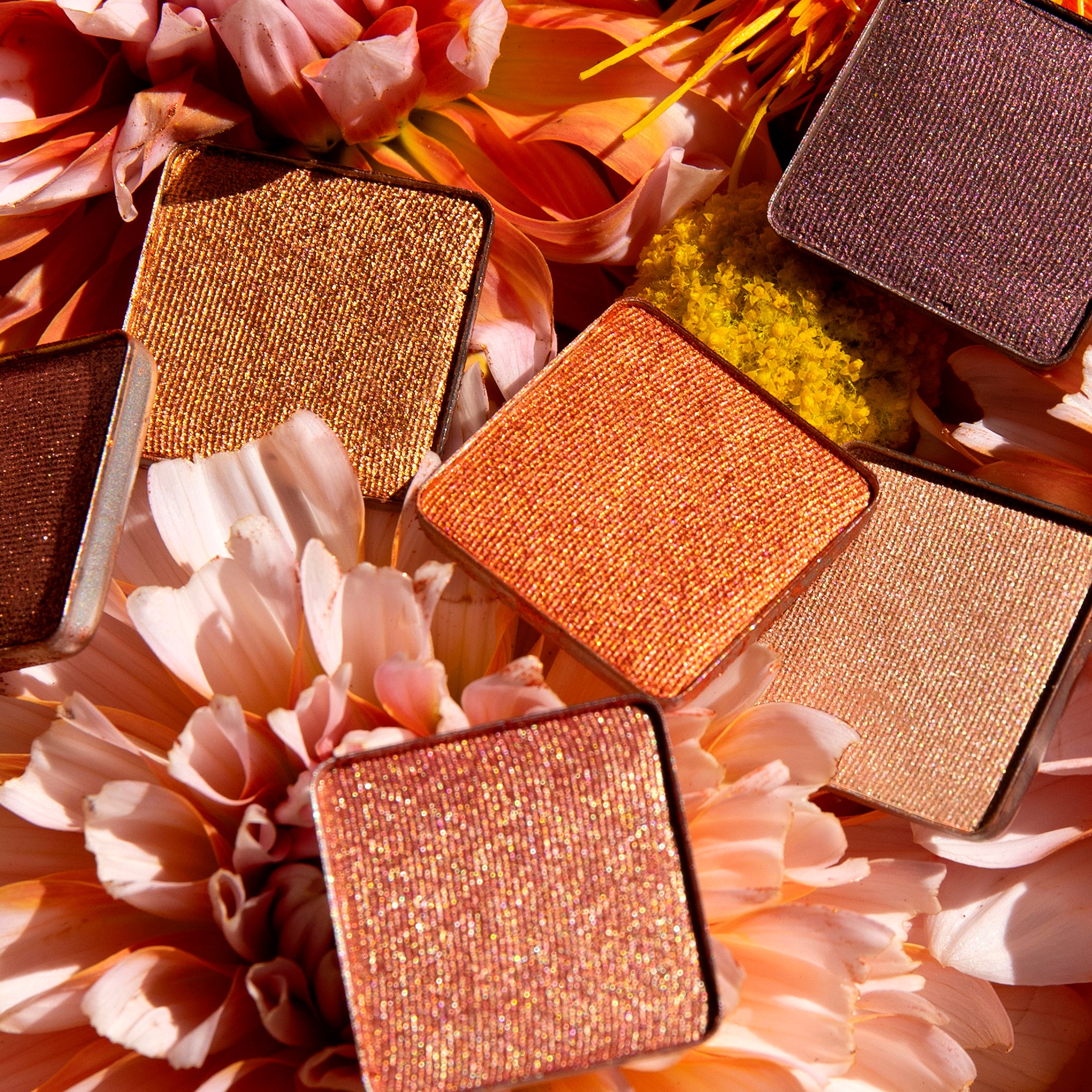 Viseart Paris Minxette Etendu Singles of rich warm neutrals including espresso, bronze, and terracotta with matte, satin, and shimmer finishes.