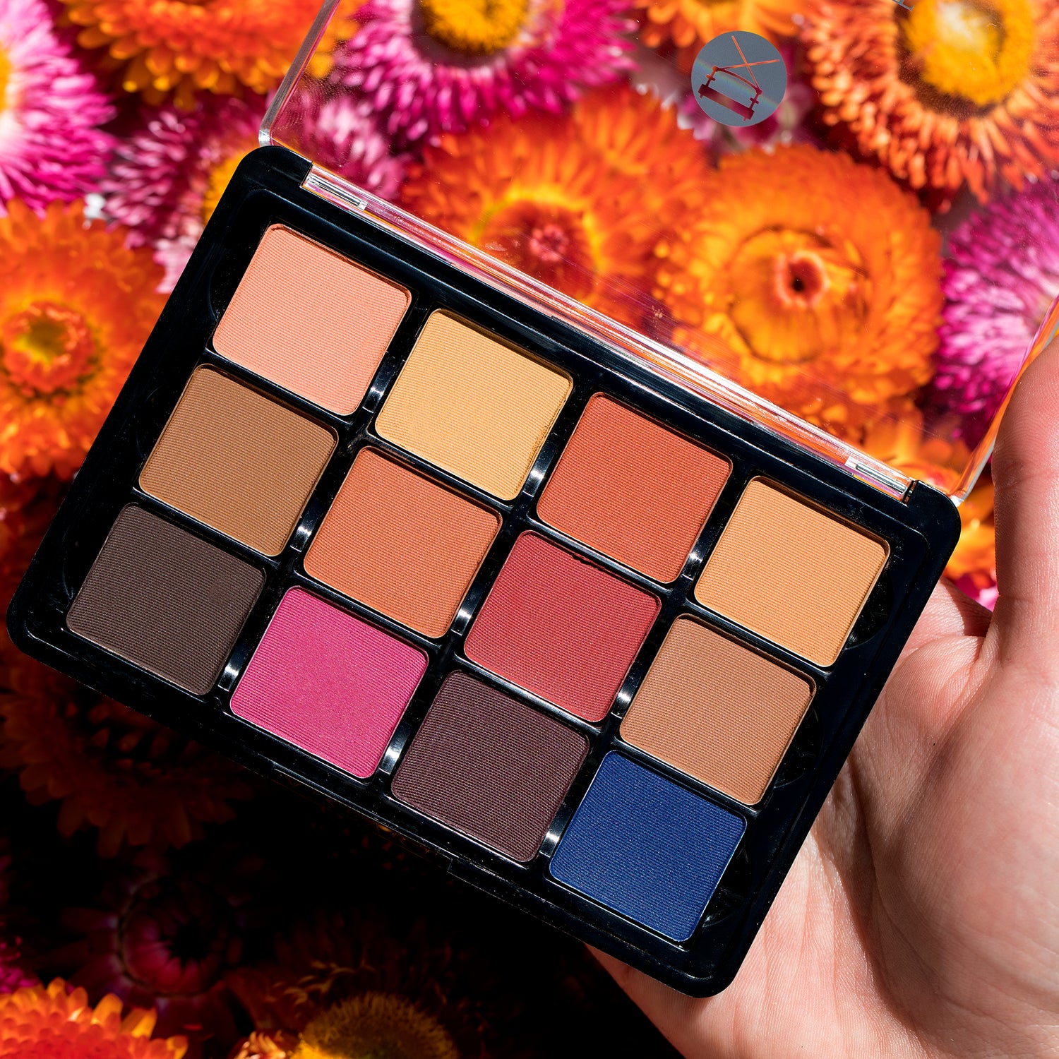 Open palette showing a full range of matte neutrals from bone to deep bark, ideal for contour, brow, and base across all skin tones.