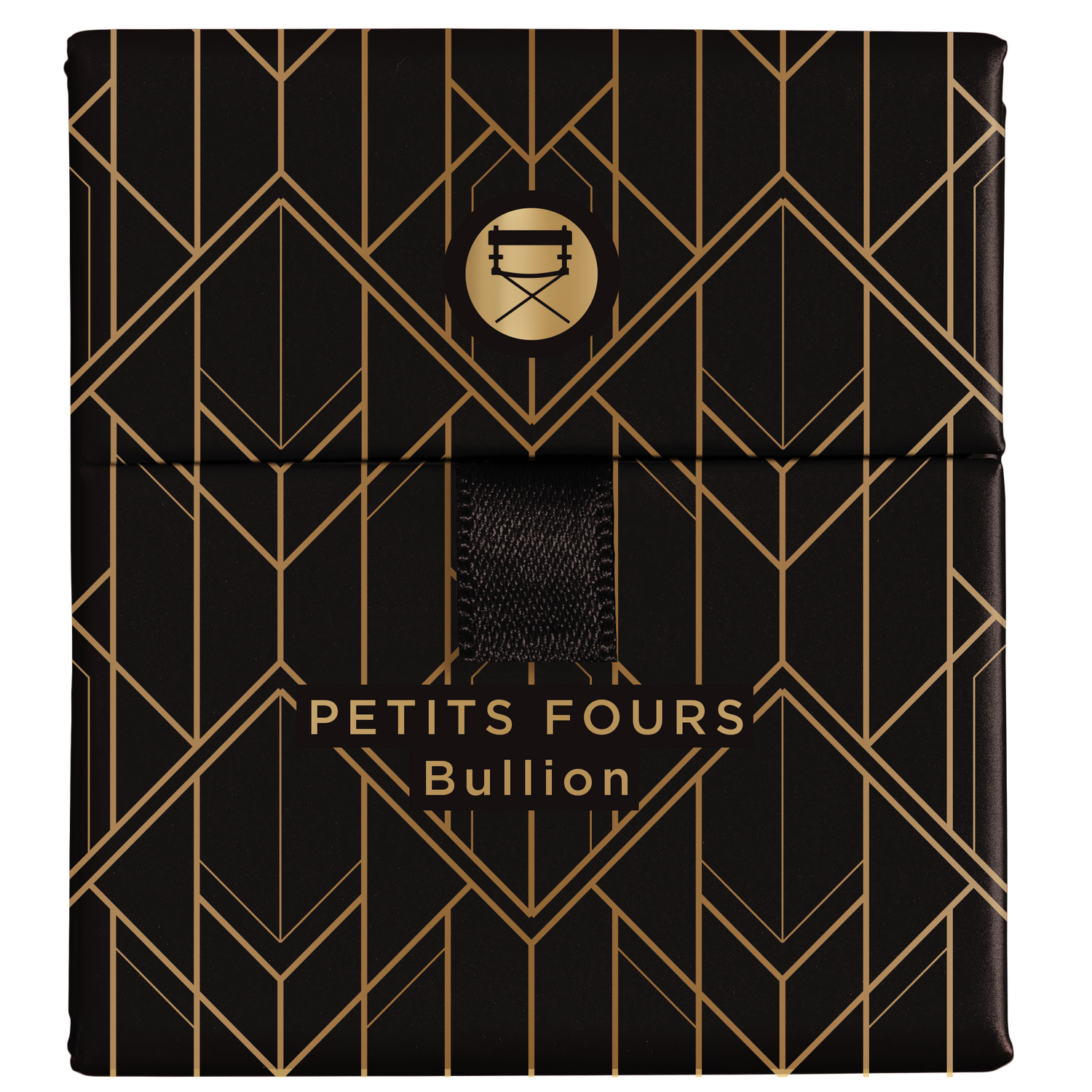 Closed Petits Fours Bullion palette with metallic gold, soft champagne shimmer, and matte black.