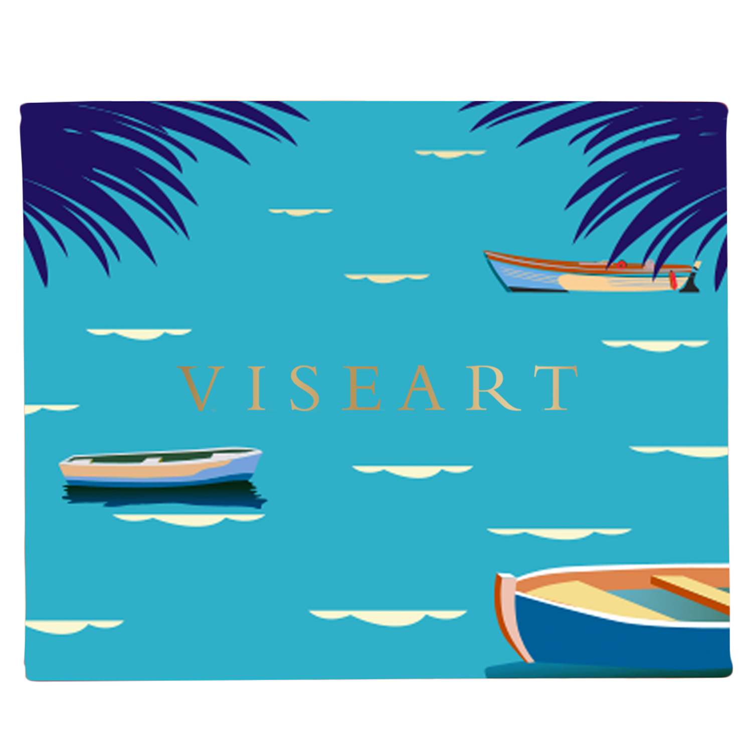 Closed palette of vibrant beach tones including coral shimmer, sunbeam gold, and bronze foil for summer glam.