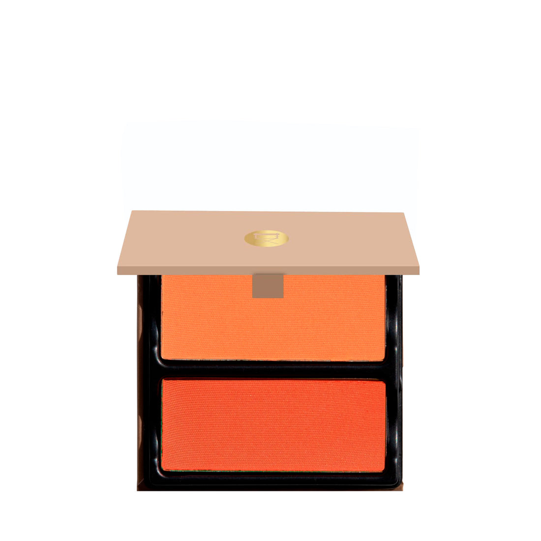 Viseart Chouysa Blush Duo open to show rich orange and terracotta matte powder shades.
