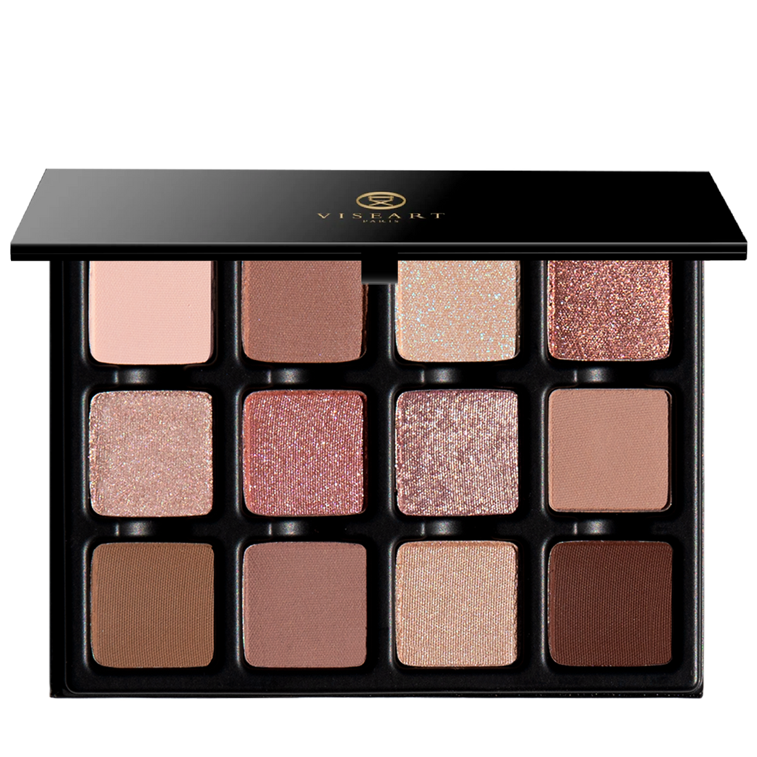 Bon Bon Praline Étendu palette featuring twelve shades of pale nougat, honeyed sand, and blazing apricot.