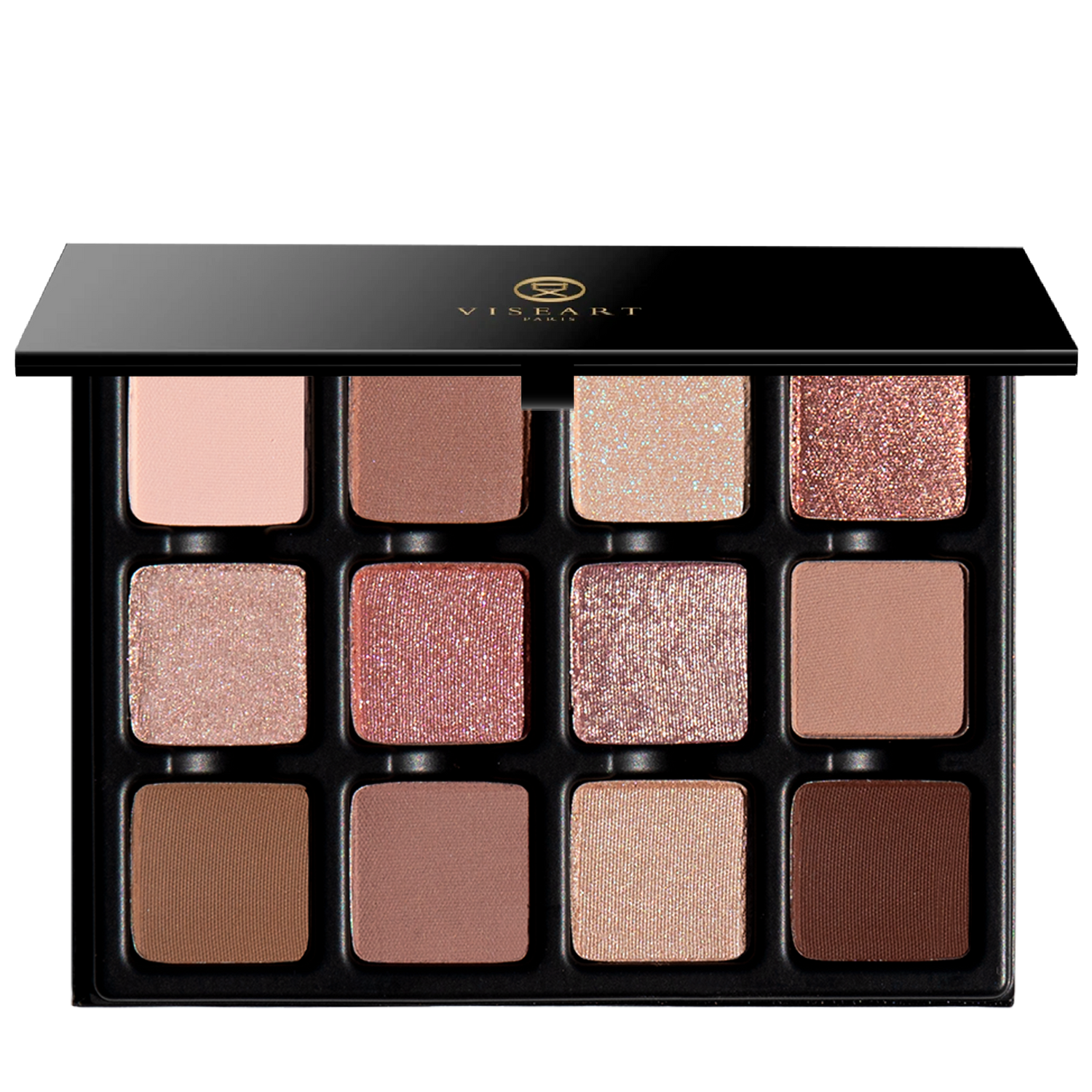 Bon Bon Praline Étendu palette featuring twelve shades of pale nougat, honeyed sand, and blazing apricot.