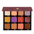 Open palette featuring taupe, espresso, and golden sand tones in matte, shimmer, and satin finishes for soft sculpt.