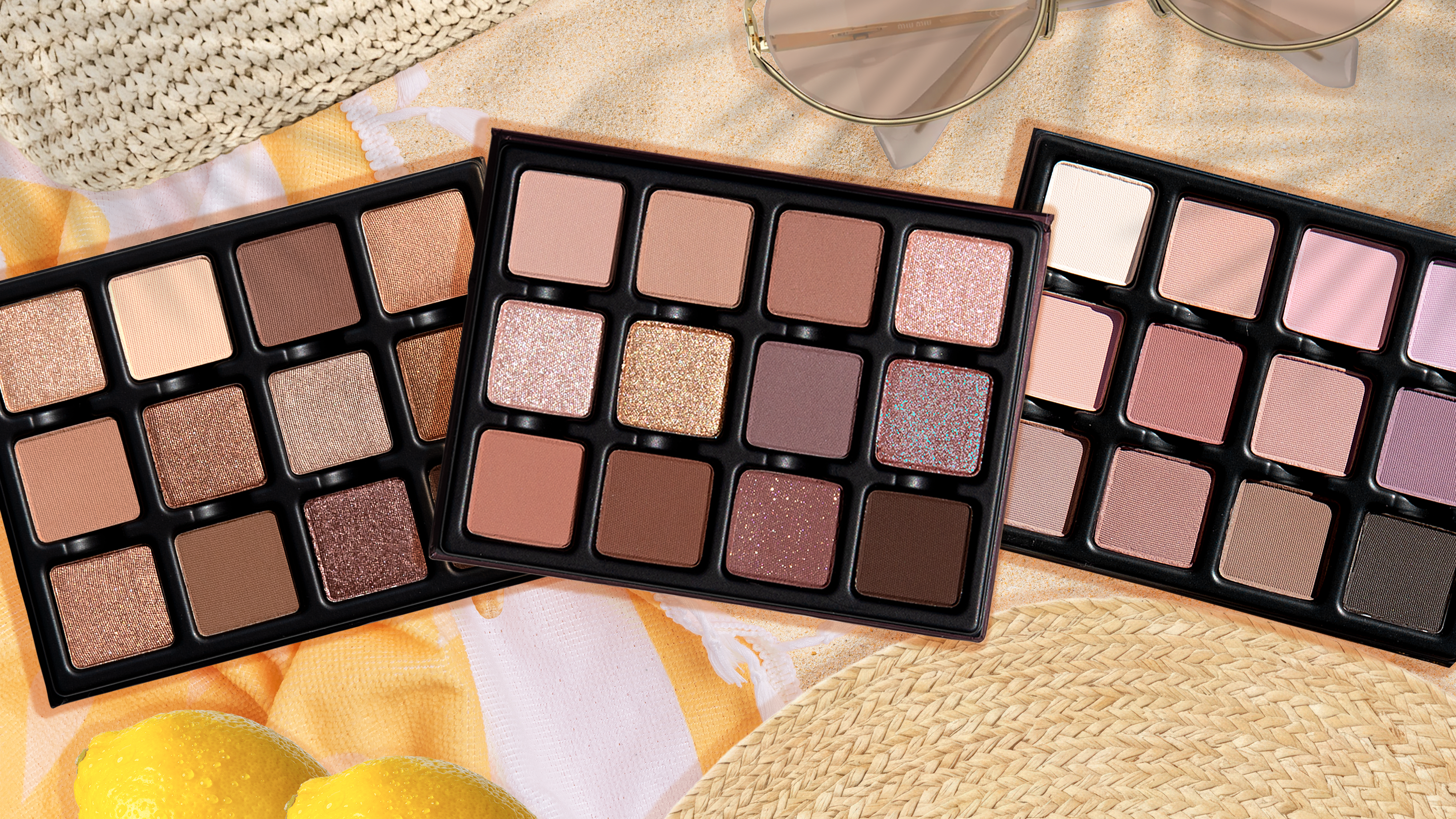 French picnic, Viseart, luxury eyeshadow, palettes, matte, shimmer, duochromatic, bronze, blush, duochrome eye palettes