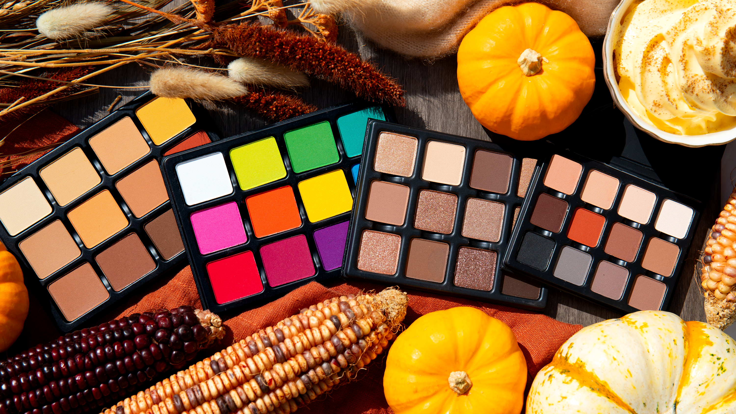 Warm mattes and vibrant brights celebrate autumn color!
