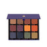 Open palette displaying deep matte hues like navy, plum, and bark brown for bold smoky or editorial looks.