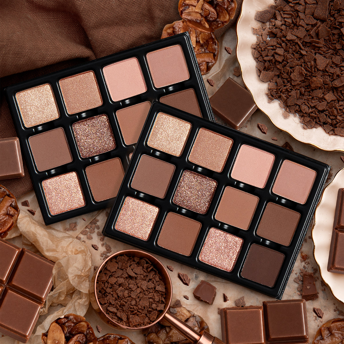 Praline Dulce Étendu eyeshadow palette, Viseart Praline palette collection
