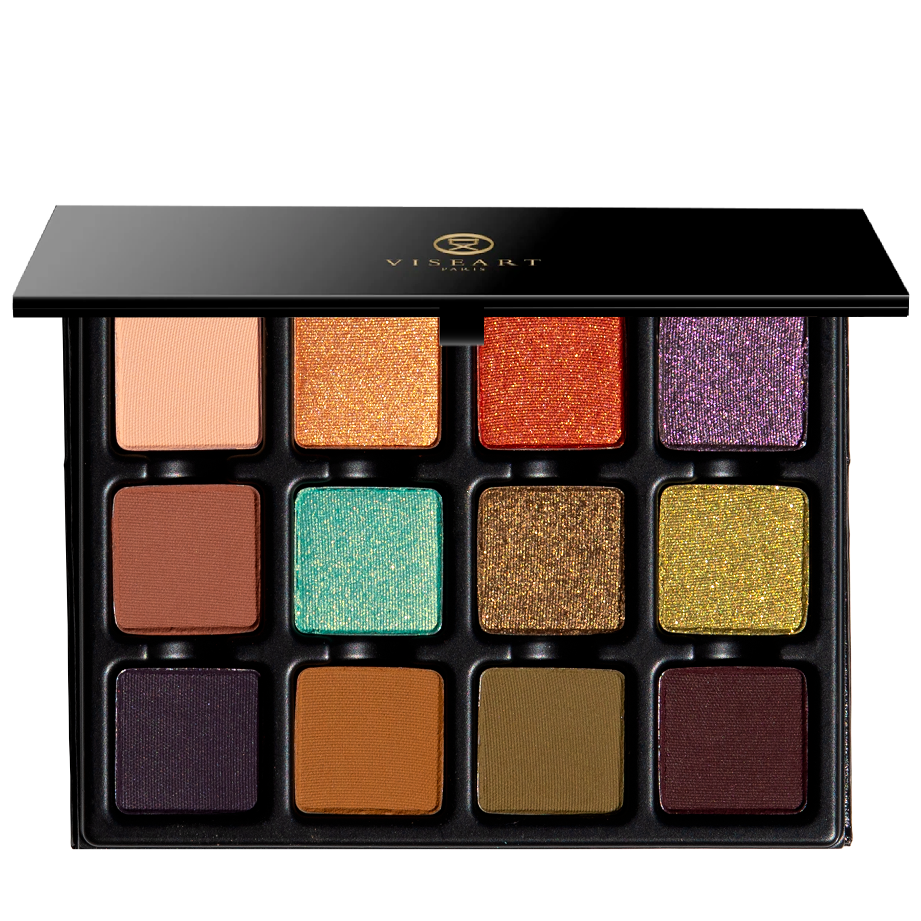 Serpentine Étendu eyeshadow palette, verdigris, copper, chartreuse, plum, jewel tones
