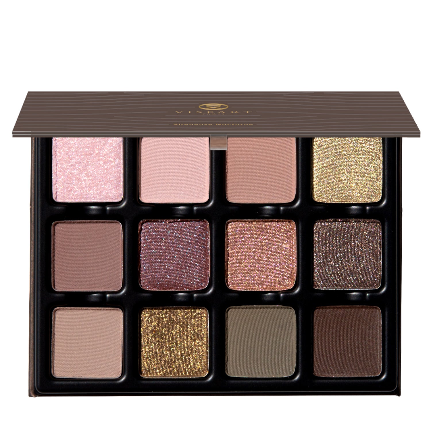 Sireneuse Nocturne Étendu eyeshadow palette, basalt suede, shimmer, mattes
