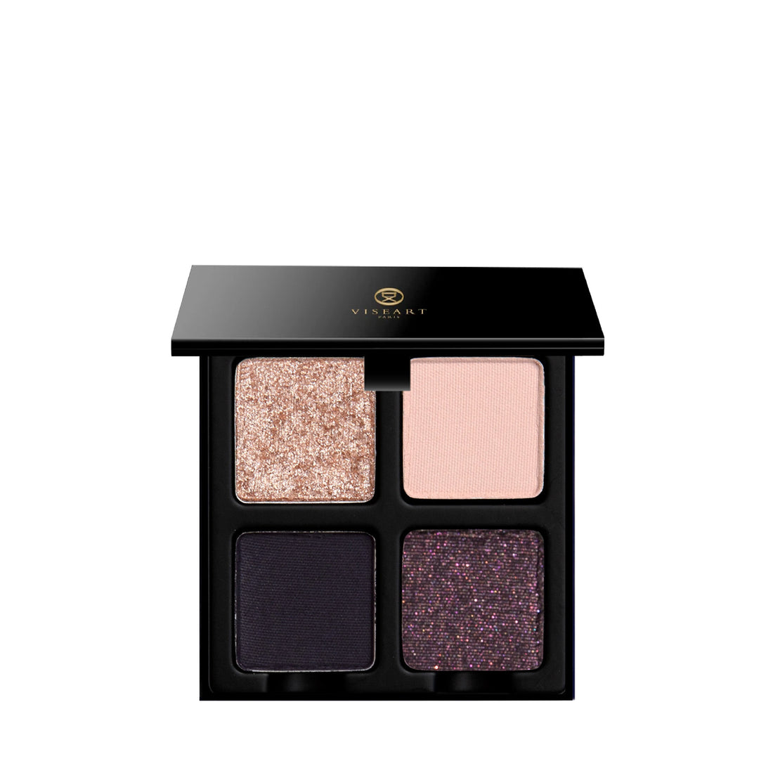 Open Petits Fours Tyrian palette with deep plum matte, fig shimmer, and antique burgundy tones.