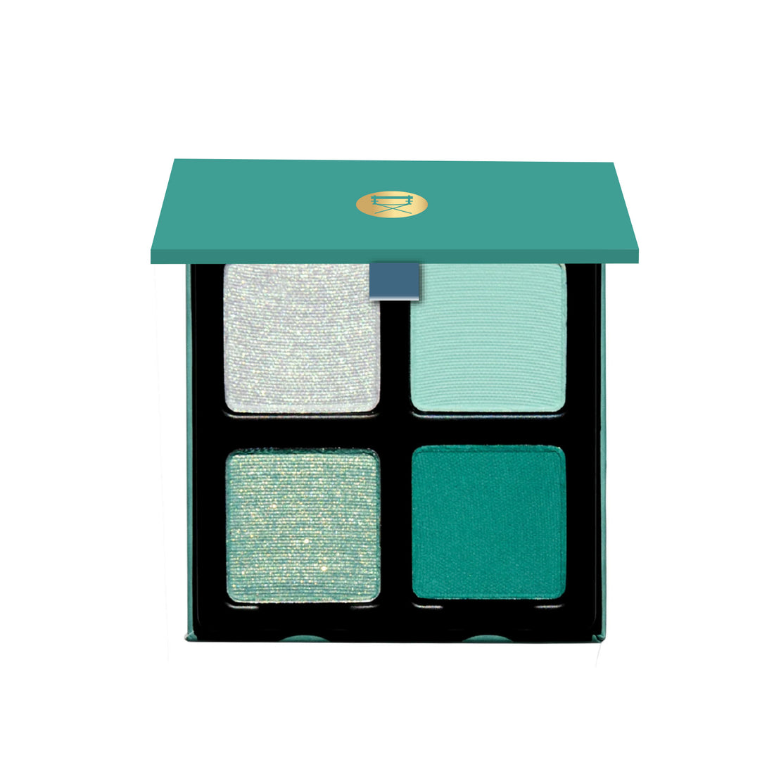Open Water Lotus showing seafoam shimmer, pale aqua matte, and baby blue satin pastel shades.