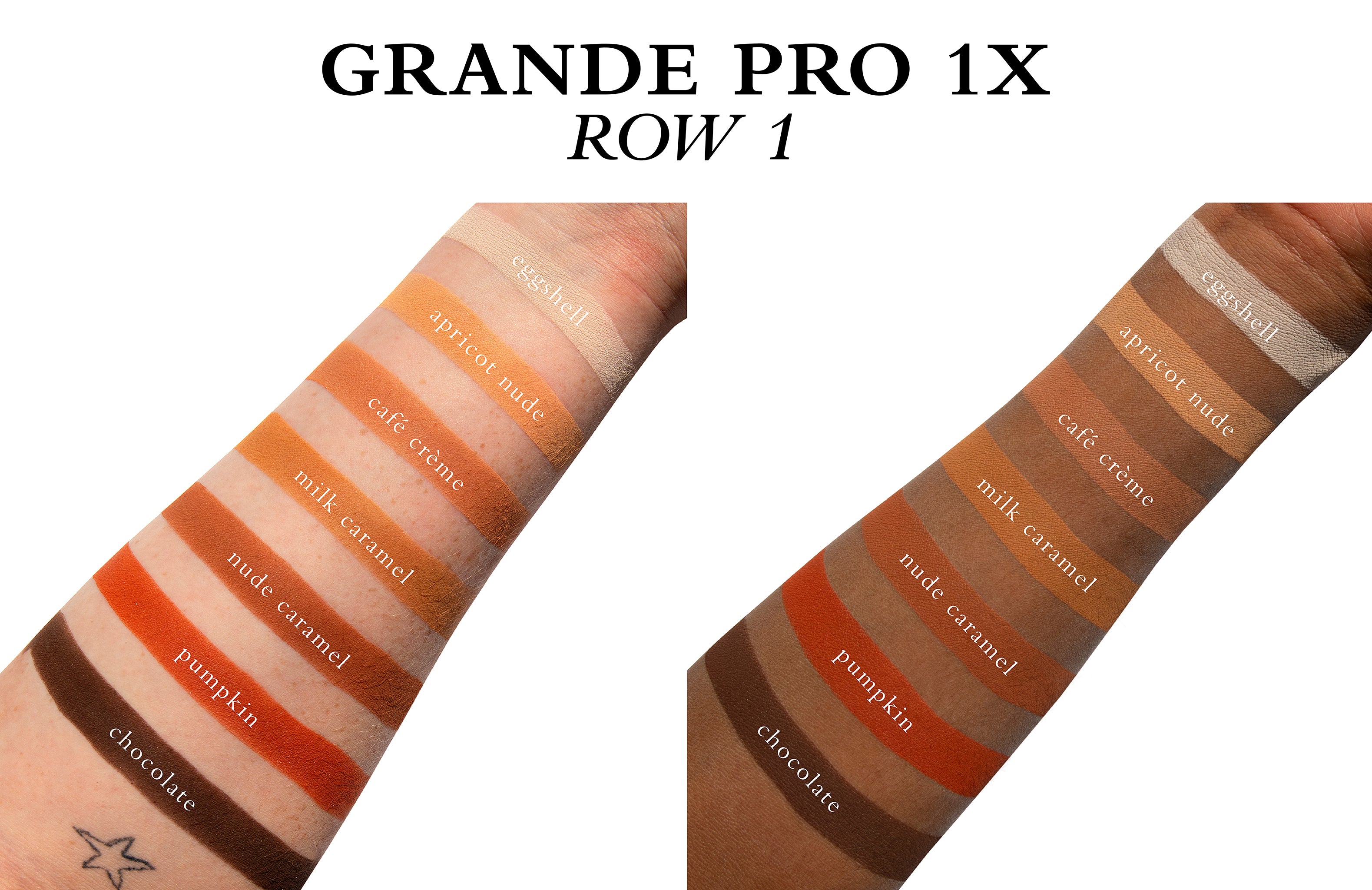 Viseart Paris Grande Pro 1x Eyeshadow Palette Shades